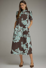 Load image into Gallery viewer, Brown Floral Maxi Dress
