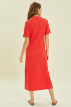 Load image into Gallery viewer, Crimson Midi Sweater Dress
