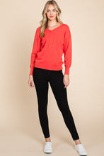 Load image into Gallery viewer, Coral Mineral Washed Sweater
