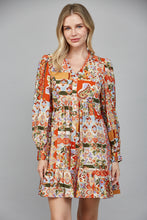 Load image into Gallery viewer, Patchwork Print Dress
