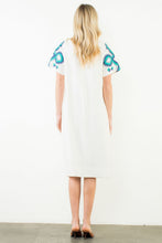 Load image into Gallery viewer, Cream Embroidered Midi Dress
