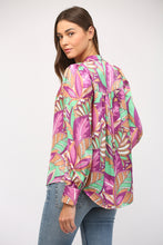 Load image into Gallery viewer, Purple Tropical Blouse
