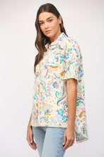 Load image into Gallery viewer, Ivory Paisley Print Top
