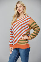 Load image into Gallery viewer, Crisscross Stripe Sweater
