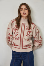 Load image into Gallery viewer, Mauve Print Sweater
