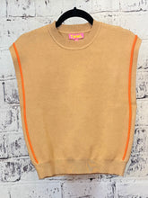 Load image into Gallery viewer, Tan Sweater Vest
