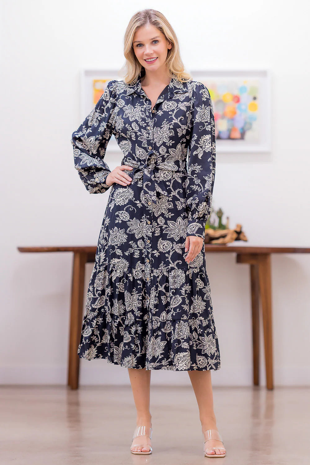 Black Paisley Maxi