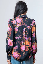 Load image into Gallery viewer, Black Floral Blouse
