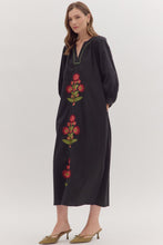 Load image into Gallery viewer, Black Embroidered Maxi
