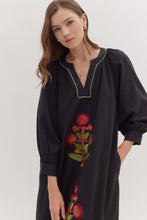 Load image into Gallery viewer, Black Embroidered Maxi
