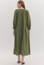 Load image into Gallery viewer, Olive Embroidered Maxi
