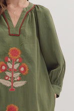 Load image into Gallery viewer, Olive Embroidered Maxi
