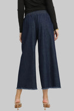 Load image into Gallery viewer, Dark Denim Fringe Pants

