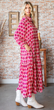 Load image into Gallery viewer, Abstract Fuchsia Maxi Dress
