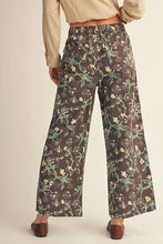 Load image into Gallery viewer, Brown Floral Pants
