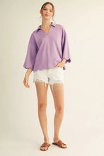 Load image into Gallery viewer, Lavender Scallop Edge Top
