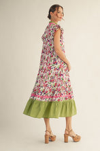 Load image into Gallery viewer, Mixed Berry Ruffle Midi Dress
