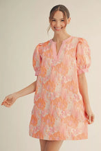 Load image into Gallery viewer, Peach Jacquard Dress
