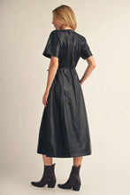Load image into Gallery viewer, Leather Look Midi Dress
