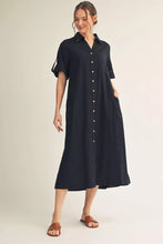 Load image into Gallery viewer, Solid Shirt Dress

