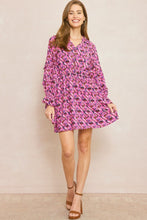 Load image into Gallery viewer, Orchid Ruffle Sleeve Mini Dress
