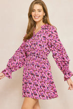 Load image into Gallery viewer, Orchid Ruffle Sleeve Mini Dress
