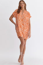 Load image into Gallery viewer, Orange Zebra Print Dress
