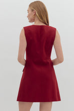 Load image into Gallery viewer, Burgundy Button Up Dress
