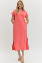 Load image into Gallery viewer, Super Soft Coral Tee Dress
