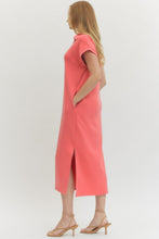 Load image into Gallery viewer, Super Soft Coral Tee Dress
