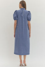 Load image into Gallery viewer, Navy Striped Maxi Dress
