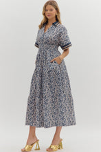 Load image into Gallery viewer, Floral Midnight Midi Dress

