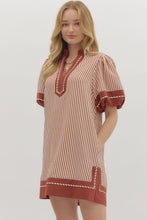 Load image into Gallery viewer, Brick Striped Dress
