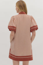 Load image into Gallery viewer, Brick Striped Dress
