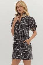 Load image into Gallery viewer, Black Floral Textured Dress
