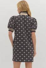 Load image into Gallery viewer, Black Floral Textured Dress
