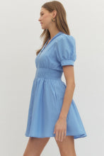 Load image into Gallery viewer, Chambray Gathered Waist Dress
