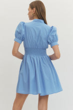 Load image into Gallery viewer, Chambray Gathered Waist Dress

