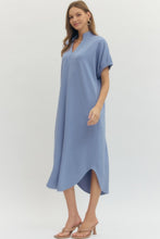 Load image into Gallery viewer, Chambray T-shirt Maxi Dress
