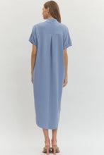 Load image into Gallery viewer, Chambray T-shirt Maxi Dress
