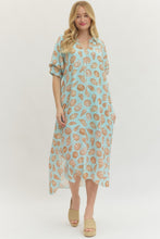 Load image into Gallery viewer, Seafoam Seashell Maxi Dress
