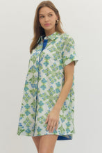 Load image into Gallery viewer, Cream and Blue Floral Dress
