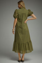 Load image into Gallery viewer, Olive Eyelet Maxi Dress
