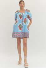 Load image into Gallery viewer, Light Blue Bouquet Dress
