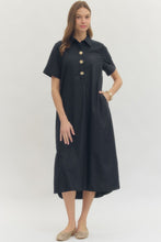 Load image into Gallery viewer, Classic Navy Midi Dress
