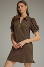 Load image into Gallery viewer, Solid Half Zip Dress
