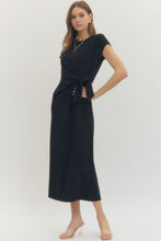 Load image into Gallery viewer, Black Side Tie Dress
