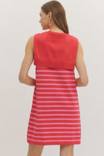 Load image into Gallery viewer, Striped Scarf Tie Dress
