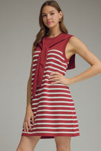 Load image into Gallery viewer, Striped Scarf Tie Dress
