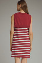Load image into Gallery viewer, Striped Scarf Tie Dress
